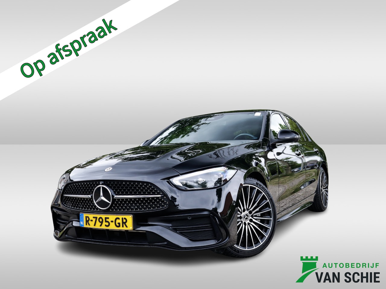 Mercedes-Benz C-klasse - 180 AMG Line 1e-Eig. & Dealer-Onderh. BOVAG-Garantie. NL-Auto. - AutoWereld.nl