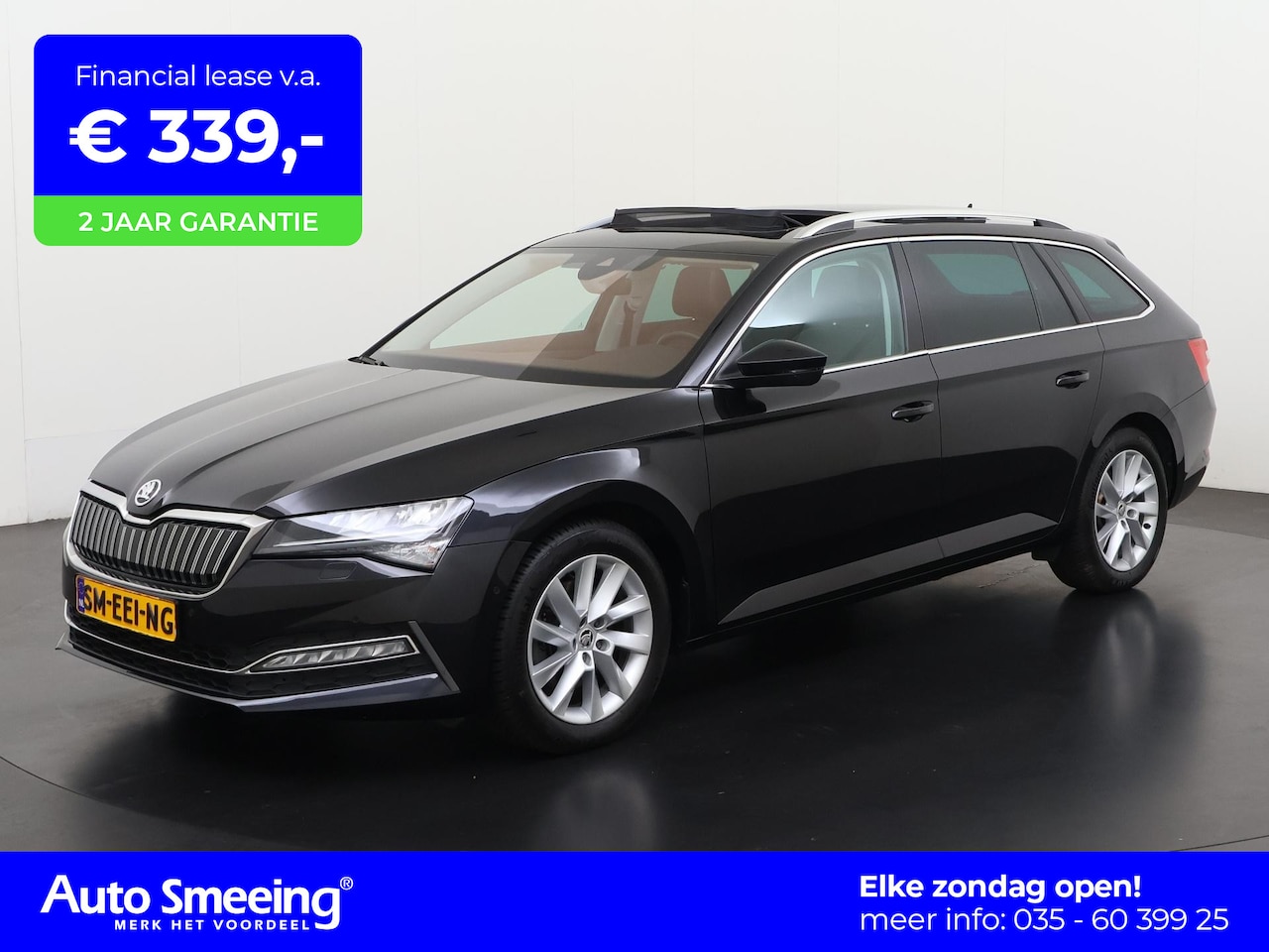 Skoda Superb Combi - 1.4 TSI iV Business Edition Plus | Panoramadak | Leder | Trekhaak | Zondag open! - AutoWereld.nl