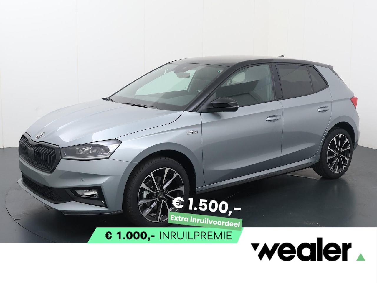 Skoda Fabia - Monte Carlo 1.0 TSI 115 PK DSG | Zwart Dak | full-LED koplampen | Adaptieve cruise control - AutoWereld.nl