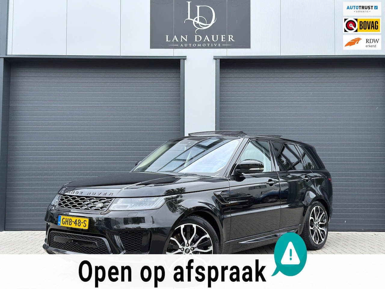 Land Rover Range Rover Sport - P400e Autobiography BTW / Dynamic / Luchtvering / 360 Camera / Schuifdak / Black - AutoWereld.nl
