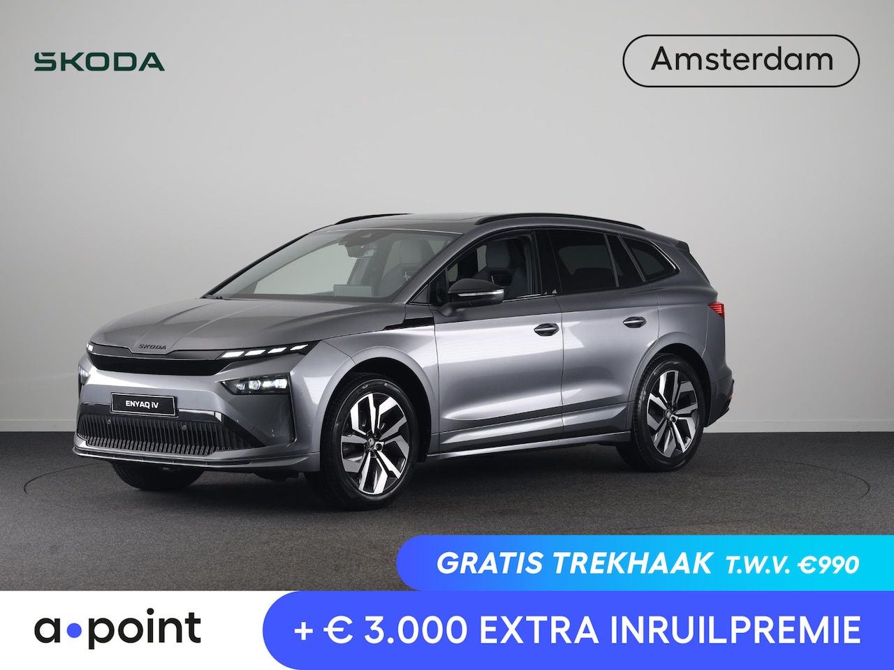 Skoda Enyaq iV - 60 Sportline 204pk | Panoramadak | Adaptive Cruise | Blind Sot | Elek. stoel | Stuurverwar - AutoWereld.nl