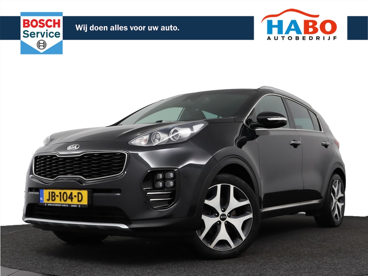 Kia Sportage - 1.6 T-GDI GT-PLUSLINE ECC/CRUISE/NAV/CAMERA/REGEN.SENS/PARK.SENS/LEDER/TREKHAAK - AutoWereld.nl