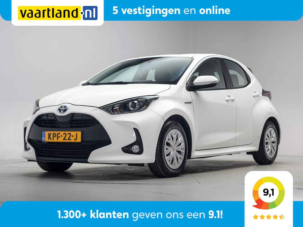 Toyota Yaris - 1.5 Hybrid Business Aut [ Navi Adapt.cruise Apple / Android Camera Climate ] - AutoWereld.nl