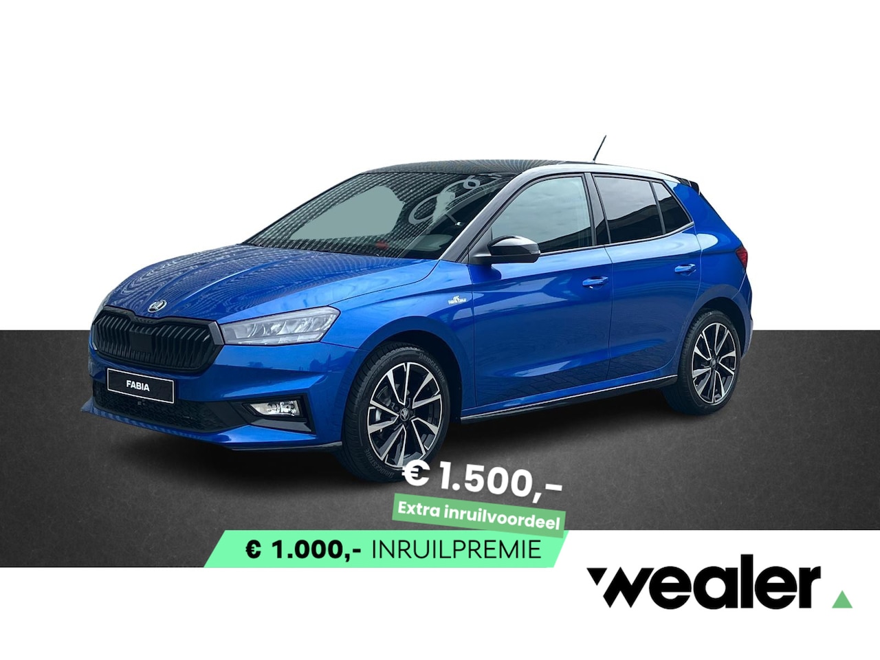 Skoda Fabia - Monte Carlo 1.0 TSI 95 PK | Adaptieve cruise control | Zwart dak | Verwarmde voorstoelen | - AutoWereld.nl