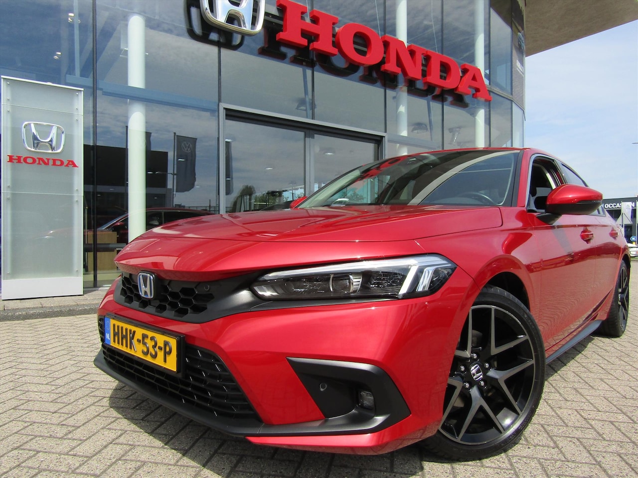 Honda Civic - 2.0 HYBRID 184PK eCVT Advance, LEDER,BOSE,TREKHAAK - AutoWereld.nl
