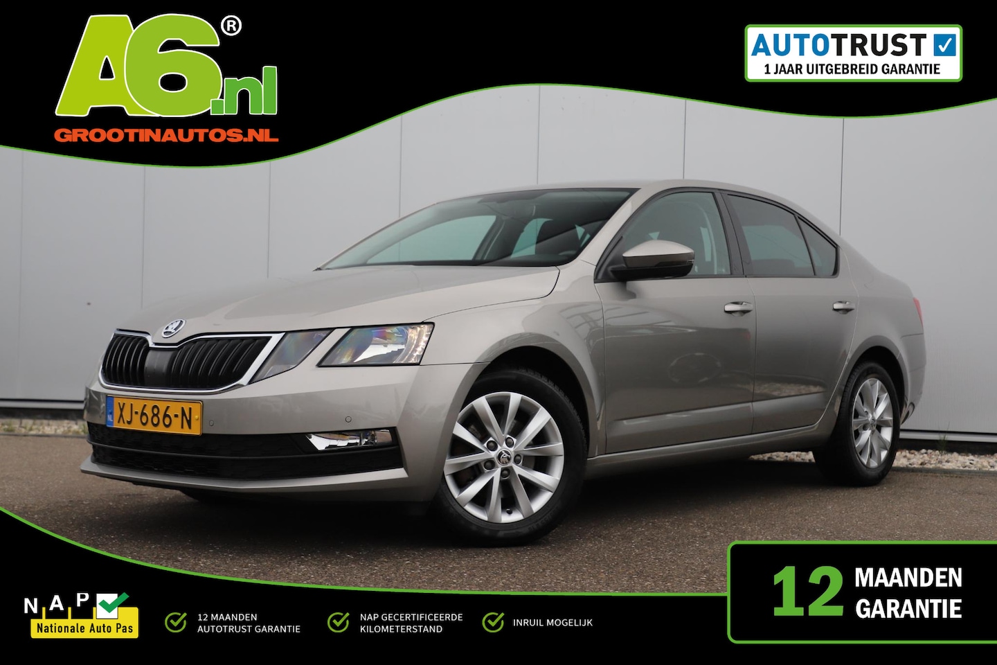 Skoda Octavia - 1.0 TSI Greentech Ambition Business Trekhaak 16 inch Navigatie Carplay Android Climate & C - AutoWereld.nl