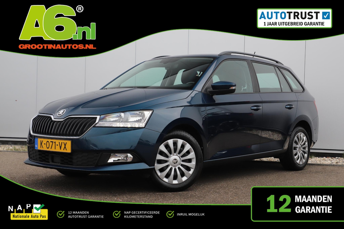 Skoda Fabia Combi - 1.0 TSI Ambition 95PK Trekhaak Navigatie Carplay Android Clima Cruise Control Parkeersenso - AutoWereld.nl
