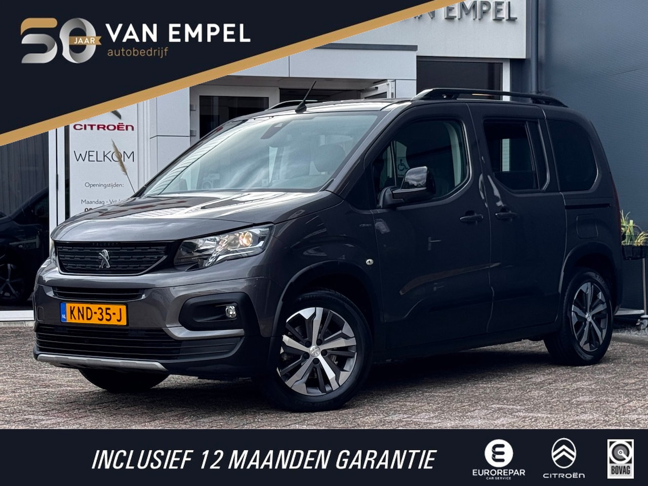 Peugeot Rifter - 1.2 Puretech GT-Line | Trekhaak | Peugeot dealer onderhouden | Facturen onderhoud aanwezig - AutoWereld.nl