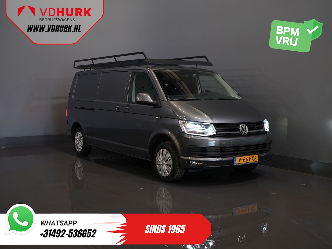 Volkswagen Transporter - 2.0 TDI 150 pk DSG Aut. L2 MARGE LED/ 2.5t Trekverm./ 2x Schuifdeur/ Navi/ Camera/ Cruise/ - AutoWereld.nl