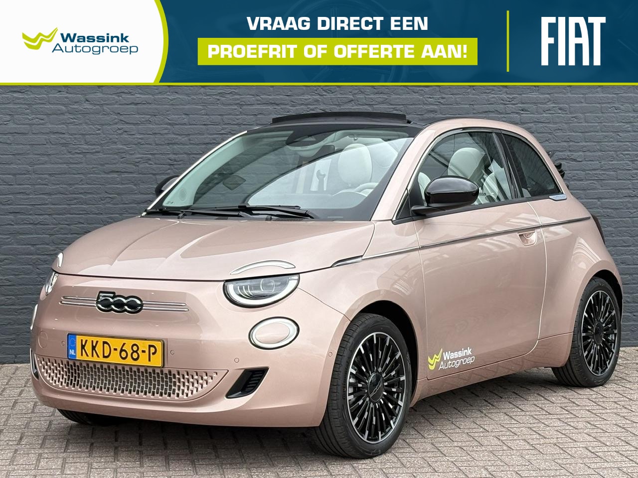 Fiat 500 C - La Prima 42 kWh WLTP 320km Range | Cabrio | Cruise Control | CarPlay | Camera Achter | Sen - AutoWereld.nl
