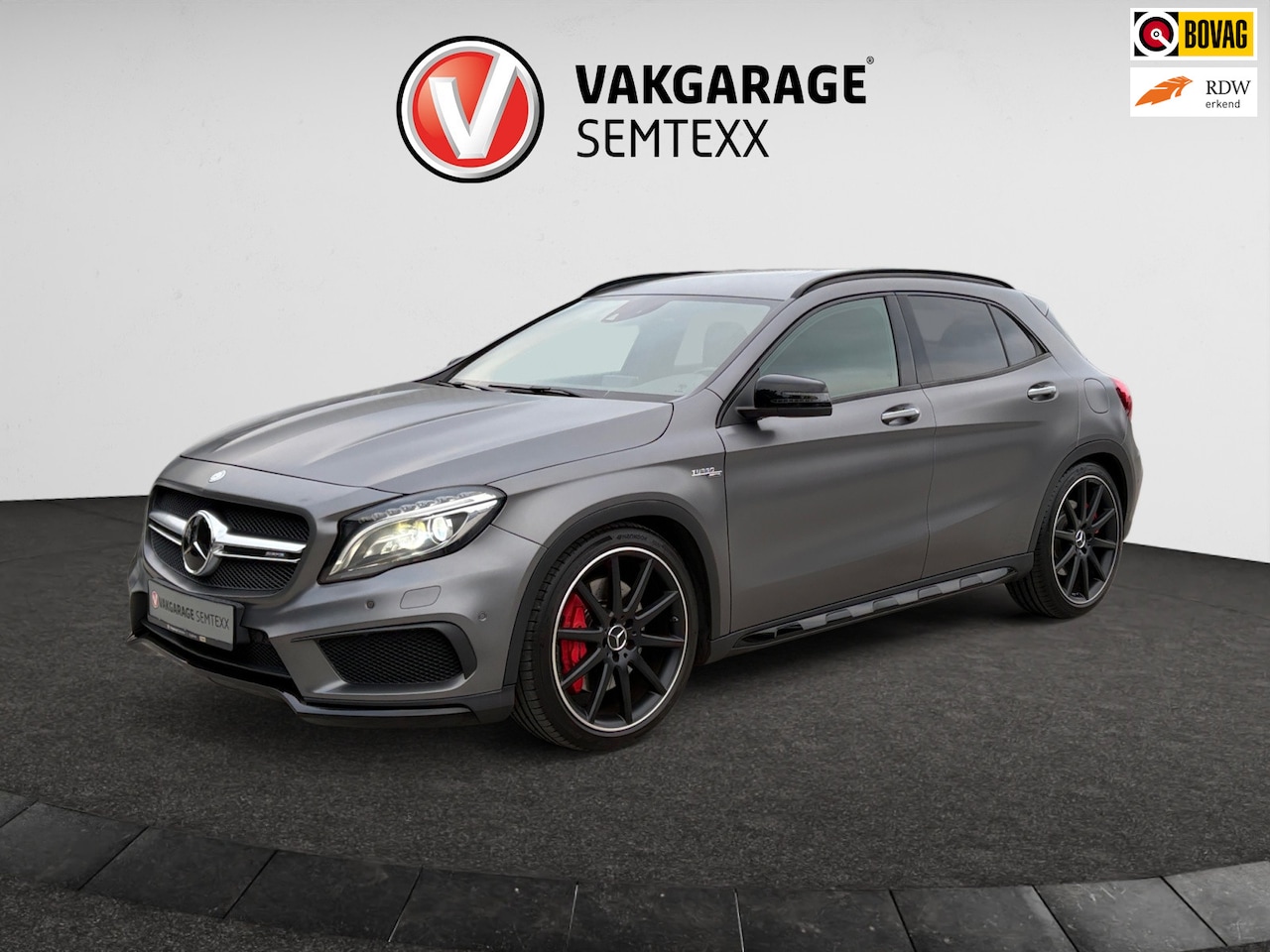 Mercedes-Benz GLA-Klasse - AMG 45 4MATIC | Automaat | Cruise | Navigatie | Stoelverwarming | Camera | Leder | Electr. - AutoWereld.nl