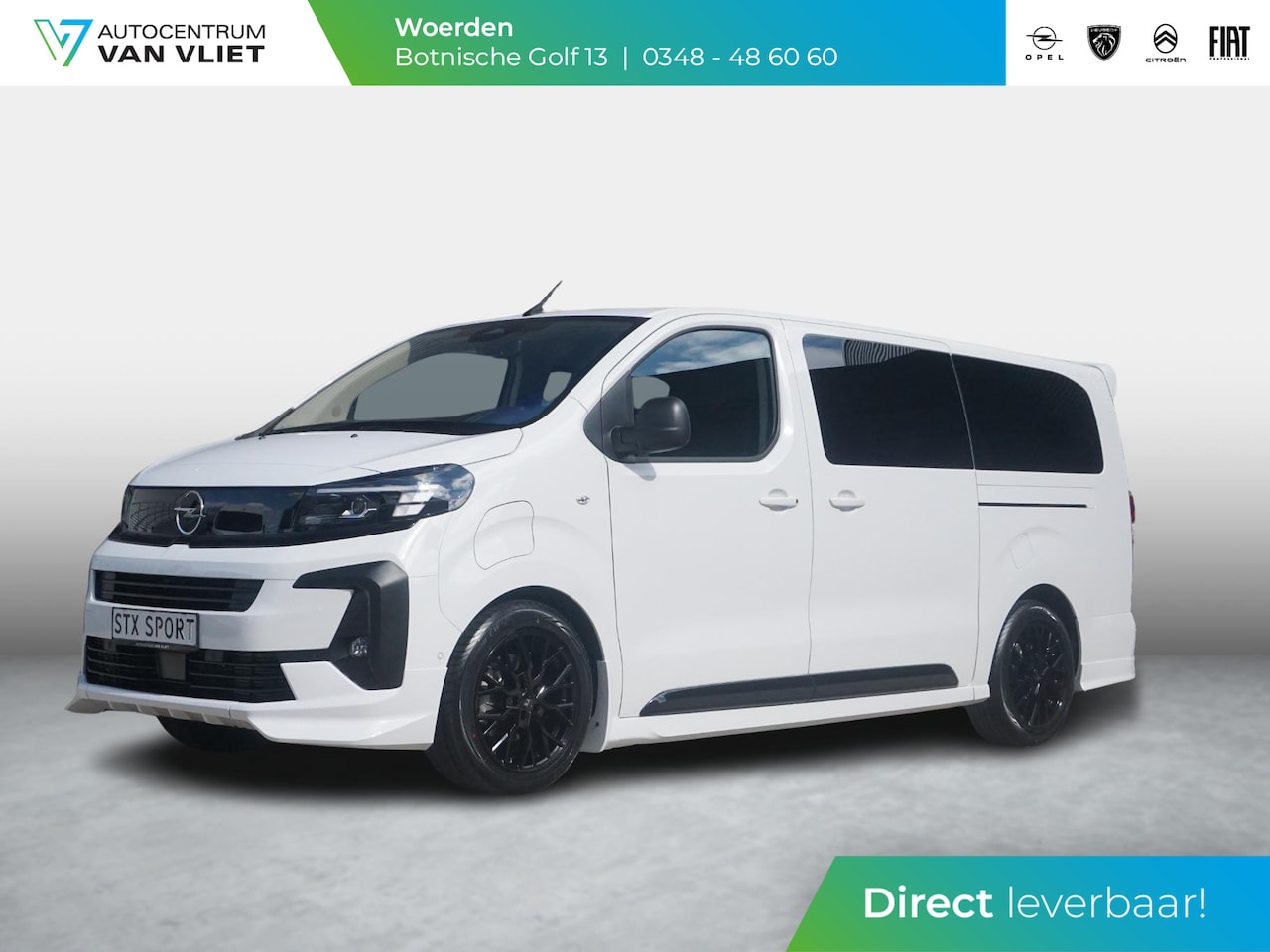 Opel Vivaro-e - Dubbele Cabine 75kWh | STX Sport | Mooiste  bus van NL (!) | Lederen bekleding | Spoilerpa - AutoWereld.nl