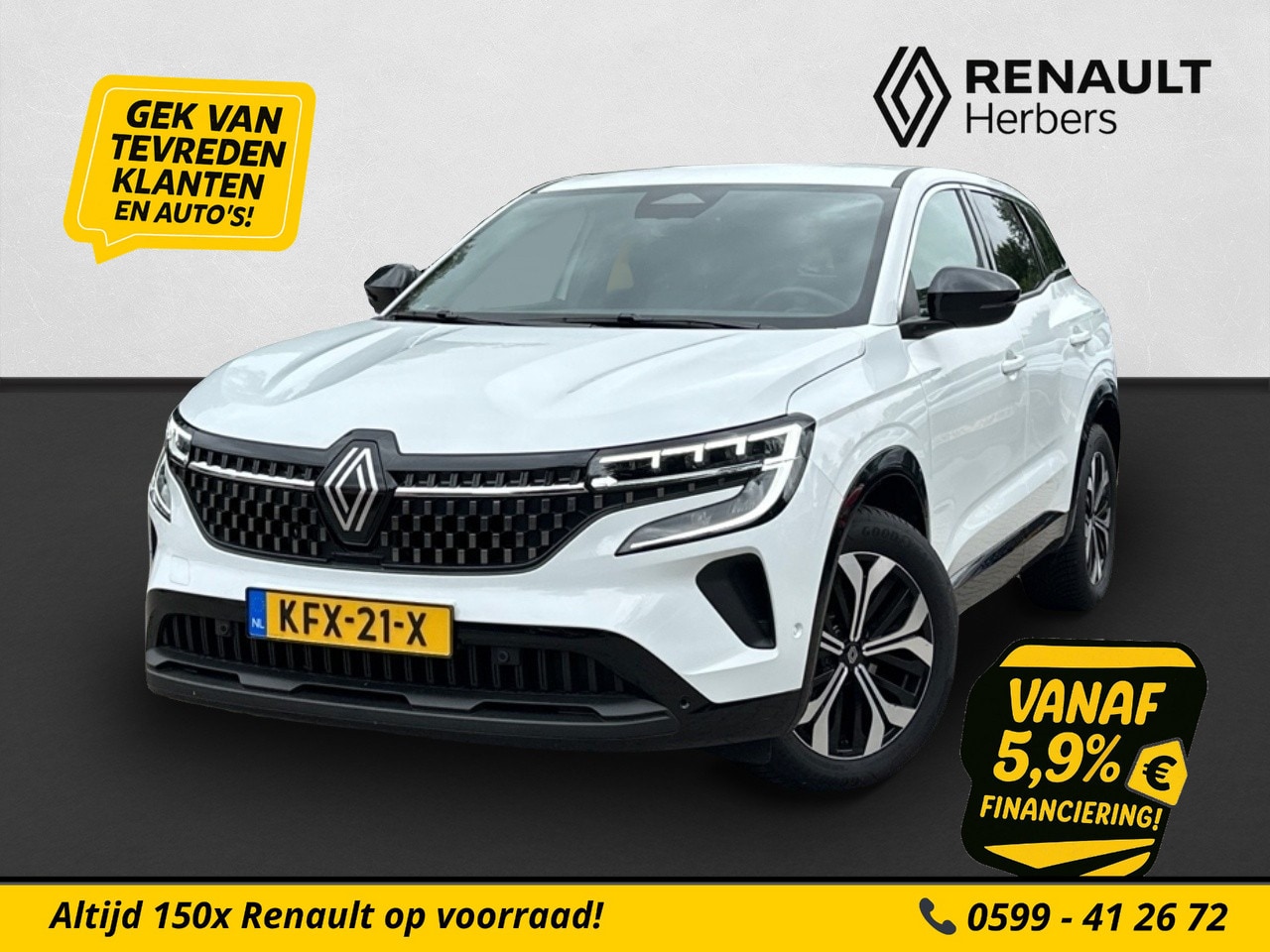 Renault Austral - 1.3 mild hybrid 160 X-tronic Techno AUTOMAAT / NAVI / 18 INCH / STOELVERWARMING / ALL SEAS - AutoWereld.nl