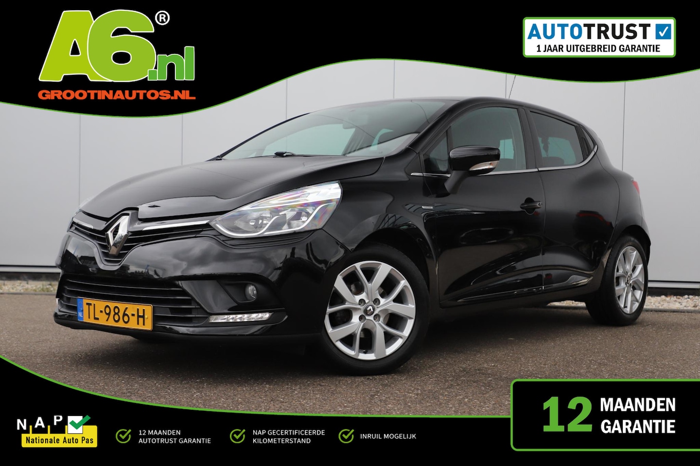Renault Clio - 0.9 TCe Limited 16 inch LMV Navigatie Bluetooth Airco Cruise Control LED Parkeersensor - AutoWereld.nl