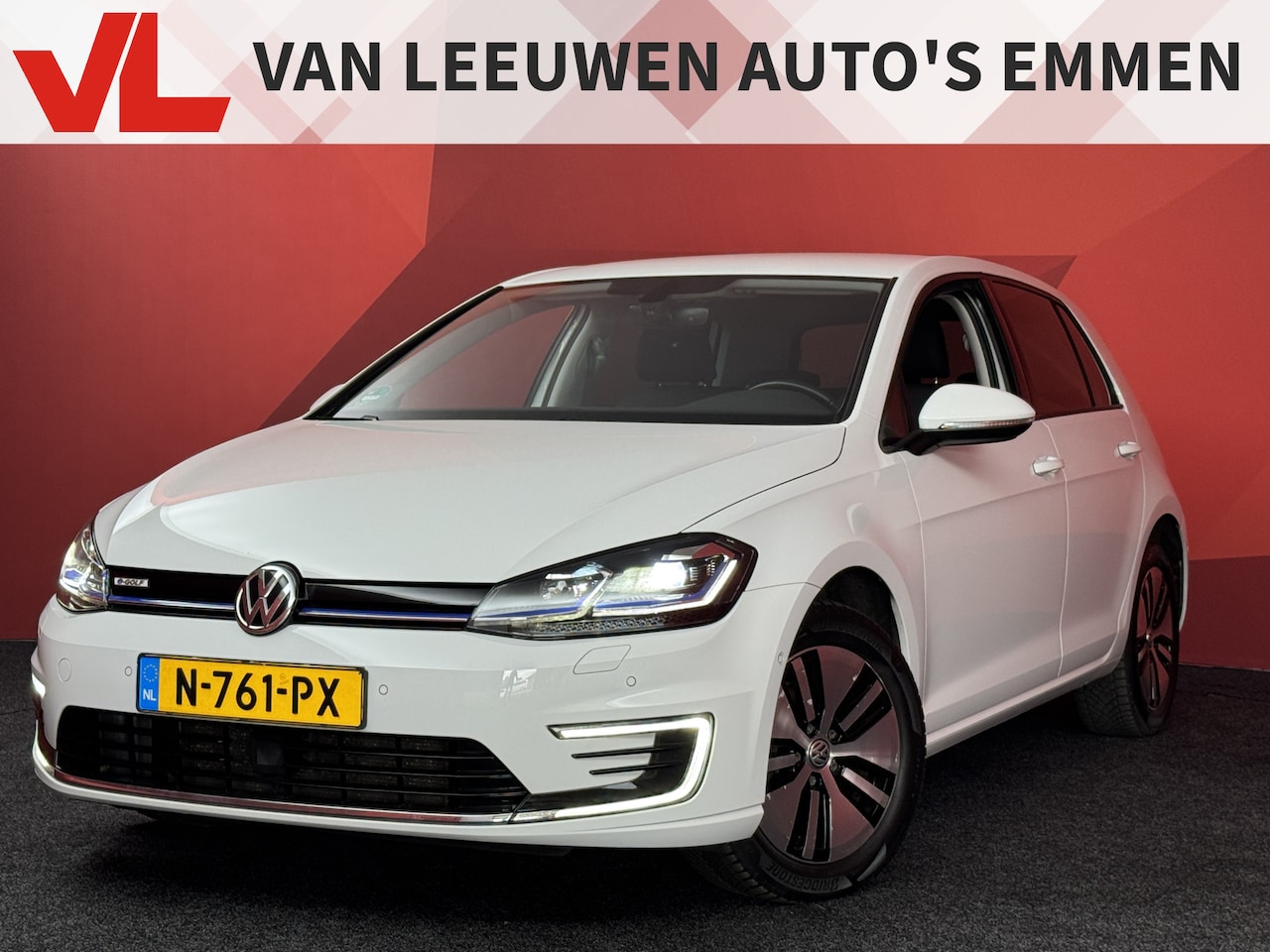 Volkswagen e-Golf - e-Golf | SOH 91% | Nieuw Binnen | Navigatie | Stoelverwarming | APK 07-12-2026 - AutoWereld.nl