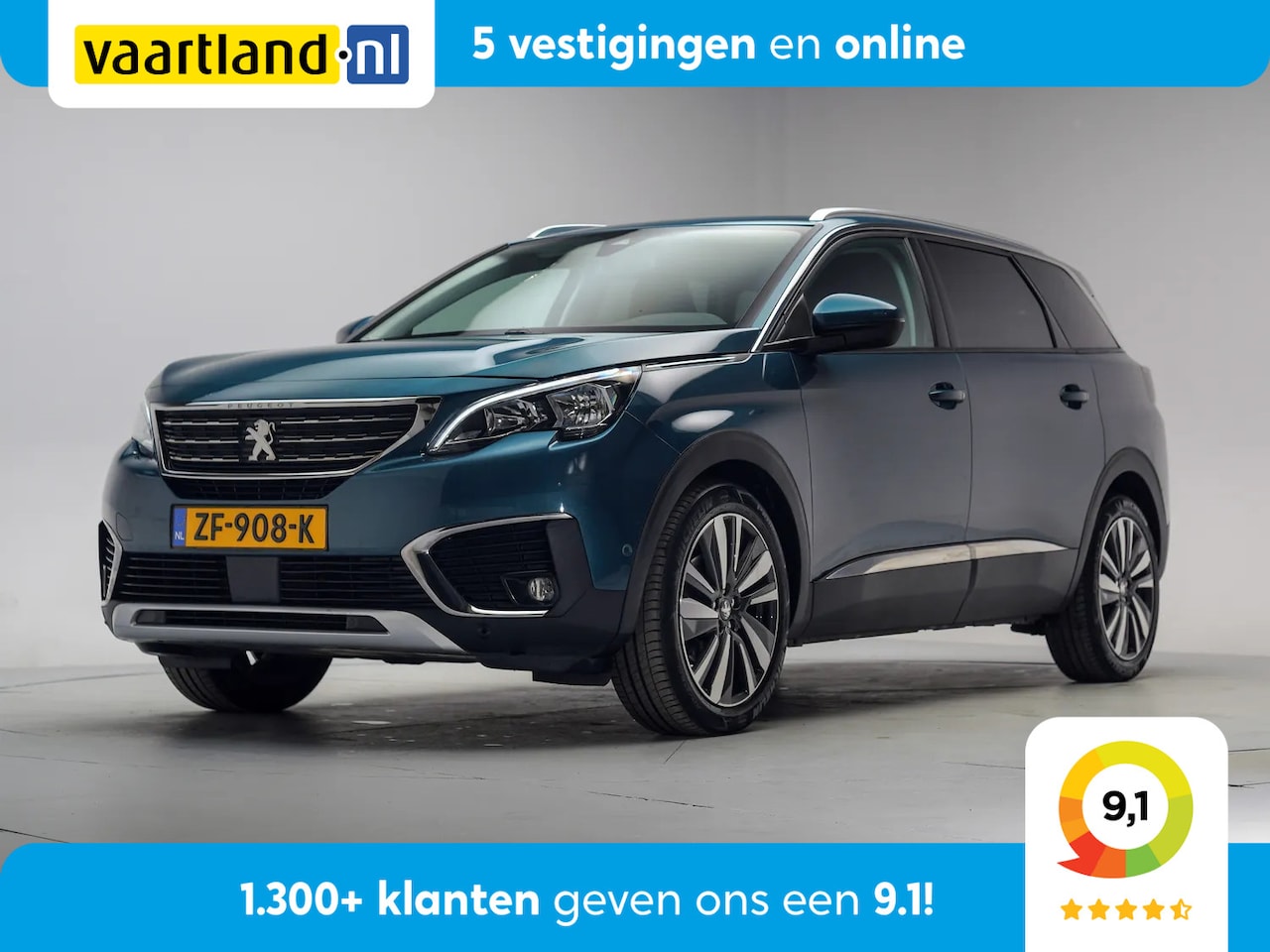Peugeot 5008 - 1.2 PureTech Allure 7-pers. [ Navi+Carplay Camera i-Cockpit Sfeerverlichting ] - AutoWereld.nl