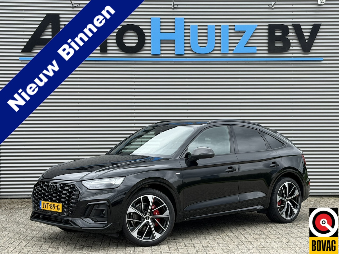 Audi Q5 Sportback - 40 TFSI 204 PK S-Line Luchtvering Lederen interieur Trekhaak ACC Matrix Led Keyless Entry - AutoWereld.nl