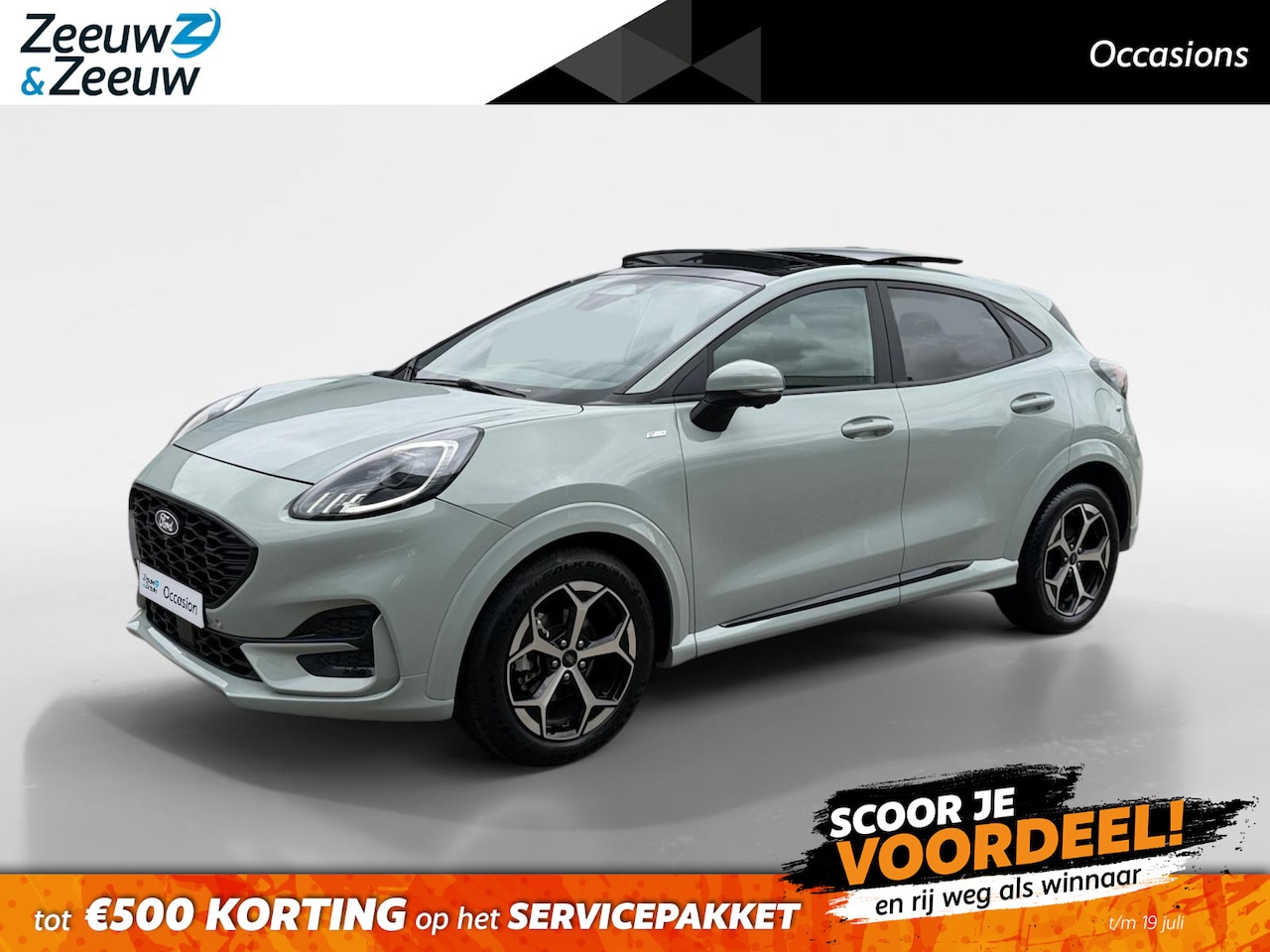 Ford Puma - 1.0 EcoBoost Hybrid ST-Line | Automaat | Pano dak | Adapt. Cruise control | BLIS | Elektr. - AutoWereld.nl