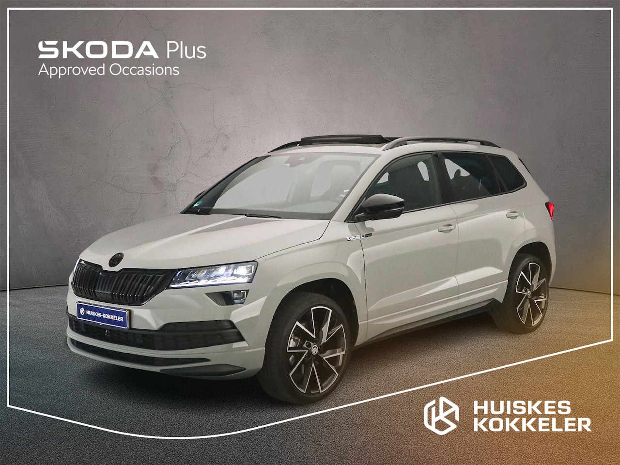 Skoda Karoq - Sportline Business 1.5 TSI 150pk DSG Automaat Trekhaak, Panoramadak, Elektrische achterkle - AutoWereld.nl