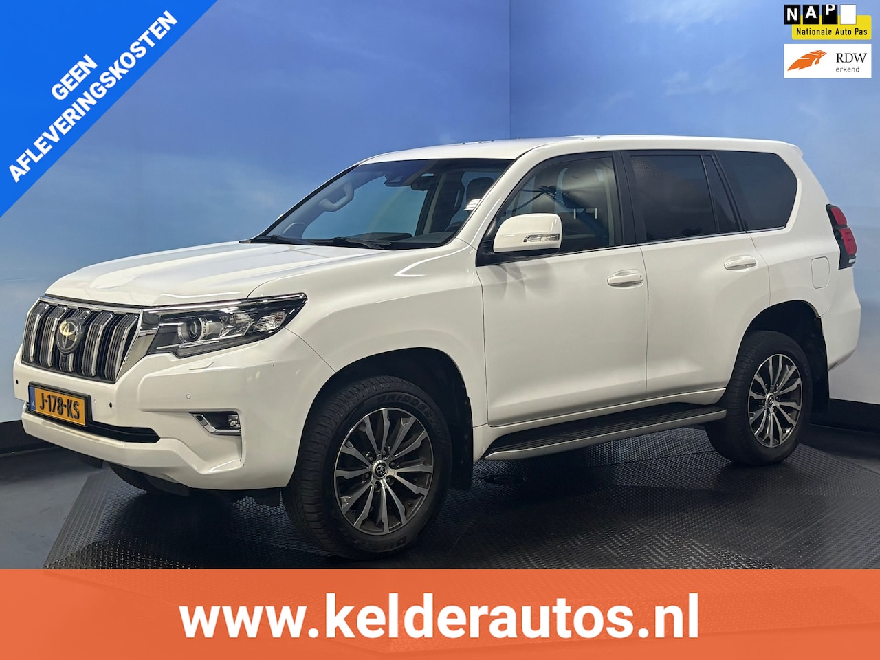 Toyota Land Cruiser - 2.8 D-4D Professional 5p. Camera, Stoel koeling/Verwarming, Leder, - AutoWereld.nl