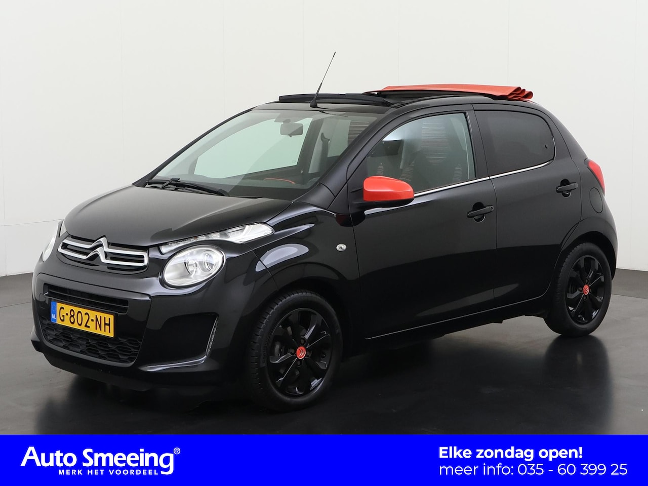 Citroën C1 - 1.0 VTi Airscape Shine | Vouwdak | Camera | Apple/Android Carplay | Zondag Open! - AutoWereld.nl