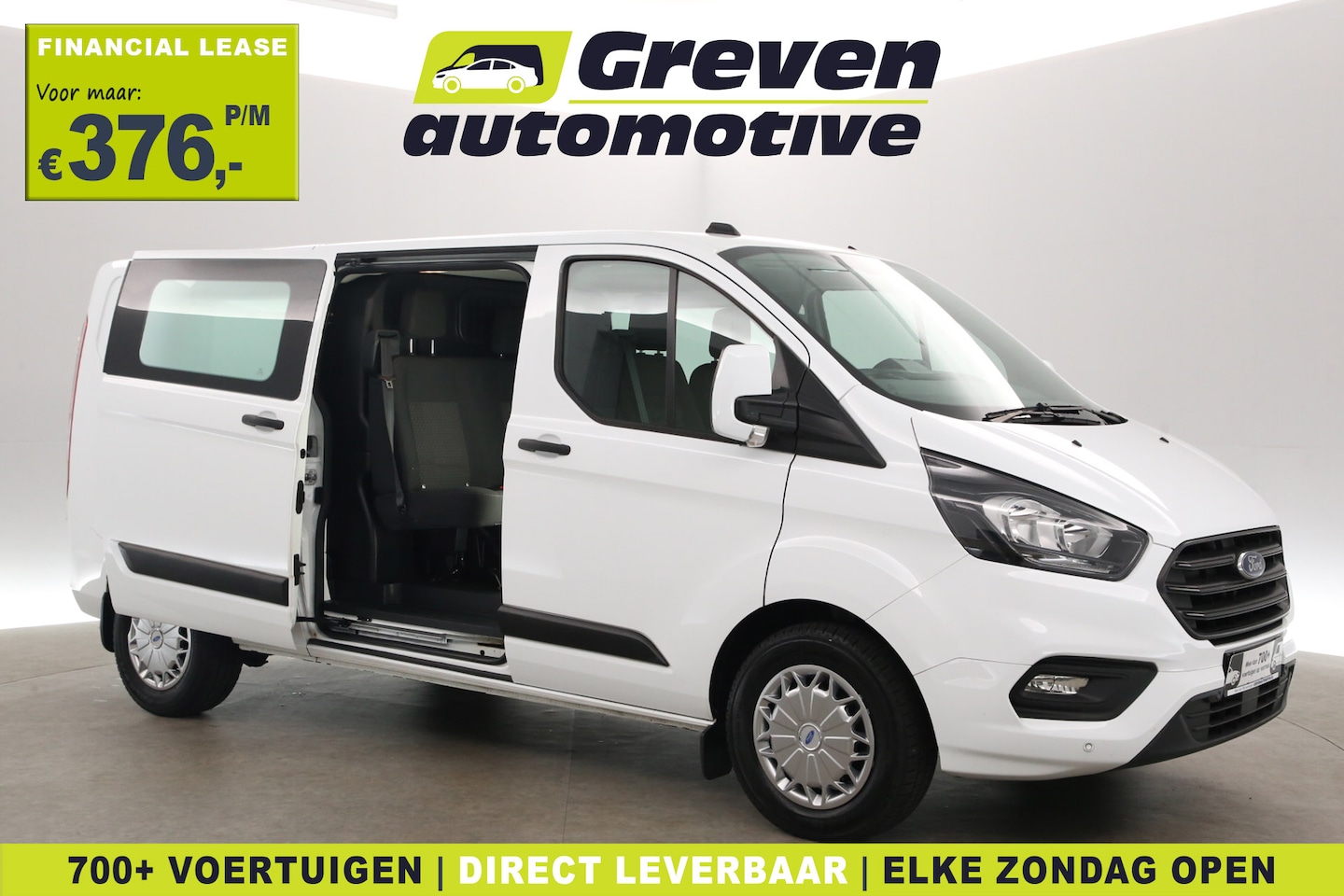 Ford Transit Custom - 2.0 TDCI L2H1 | DC | 6 Zits | Airco | Cruise | Parkeersensoren - AutoWereld.nl