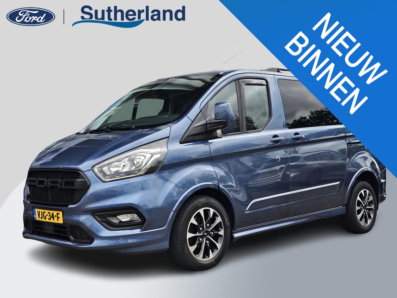 Ford Transit Custom - 320 2.0 TDCI L1H1 Sport DC Marge Auto - BTW en BPM Vrij! | Dubbele Cabine | Dubbele Schuif - AutoWereld.nl