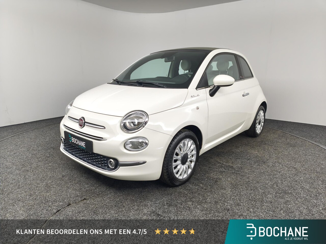Fiat 500 C - 1.0 Hybrid Dolcevita | Panoramadak | Navigatie | Climate Control | Parkeersensoren | - AutoWereld.nl