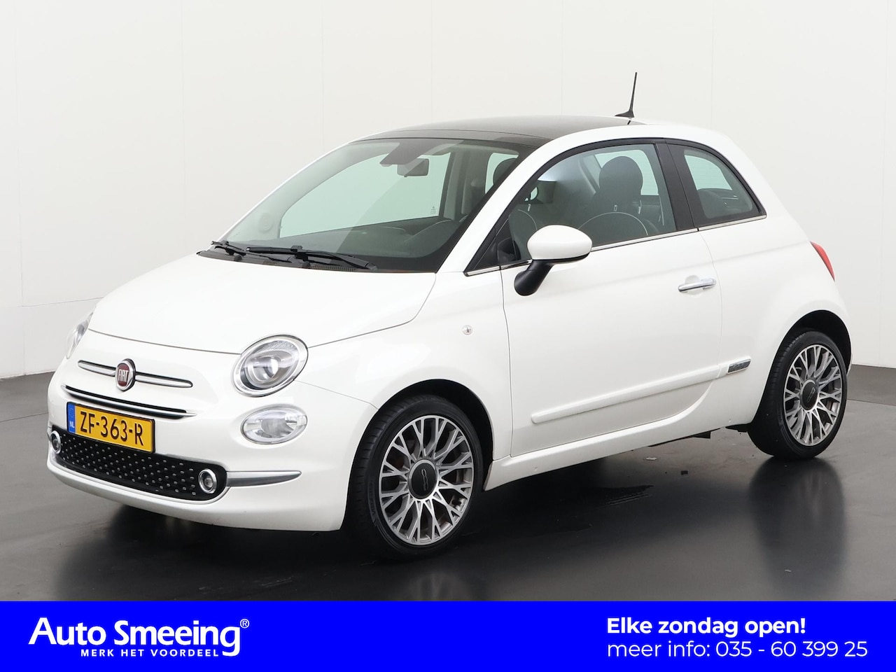Fiat 500 - 0.9 TwinAir Turbo Collezione | Panoramadak | Navigatie | Parkeersensor | Zondag Open! - AutoWereld.nl