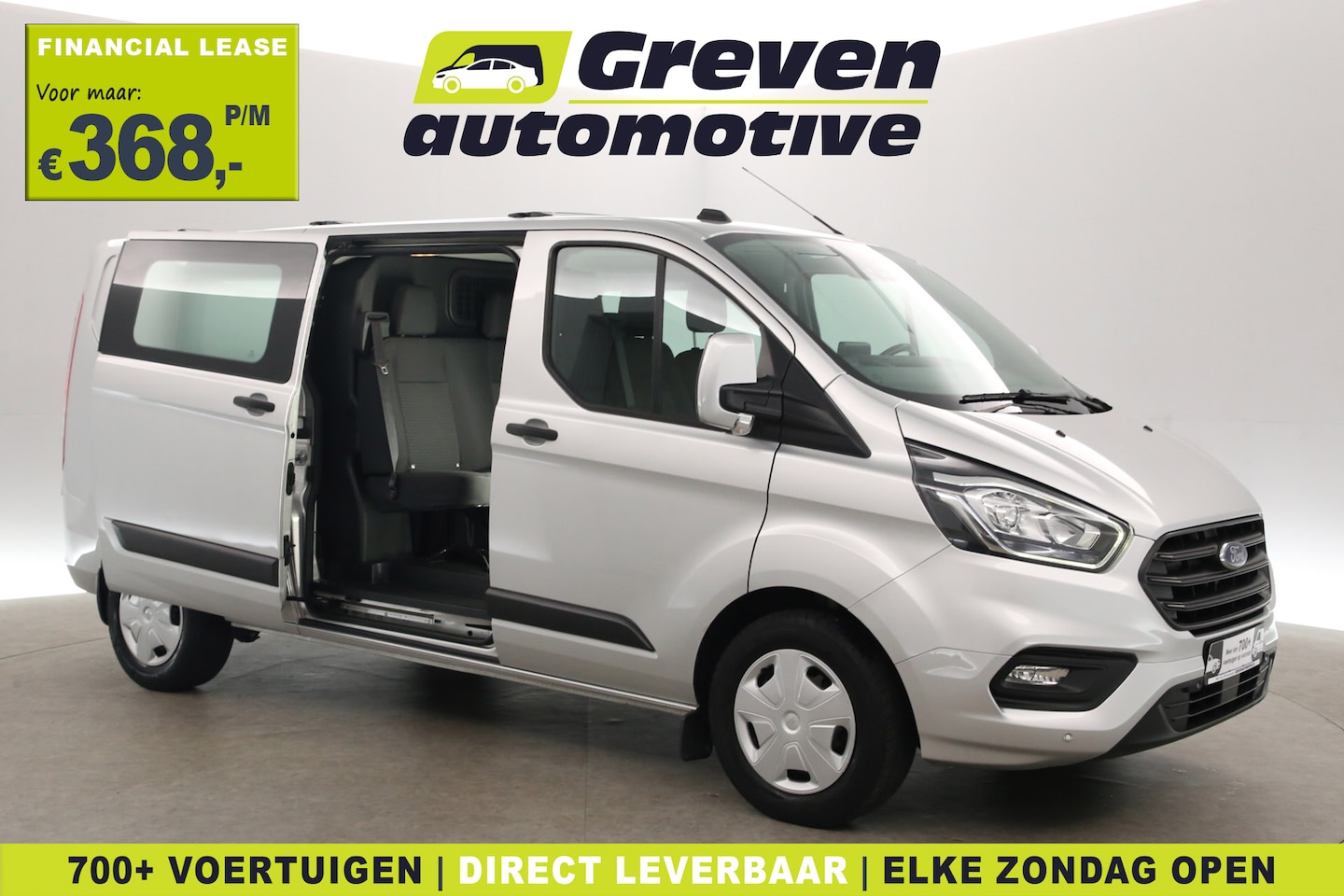 Ford Transit Custom - 2.0 TDCI L2H1 | Automaat | DC | 6 Zits | Airco | Cruise | Trekhaak | Carplay | Parkeersens - AutoWereld.nl