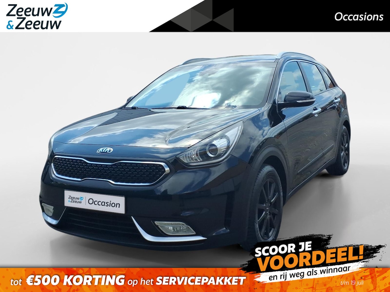Kia Niro - 1.6 GDi Hybrid First Edition achteruitrijcamera , navigatiesysteem full map , electronic c - AutoWereld.nl