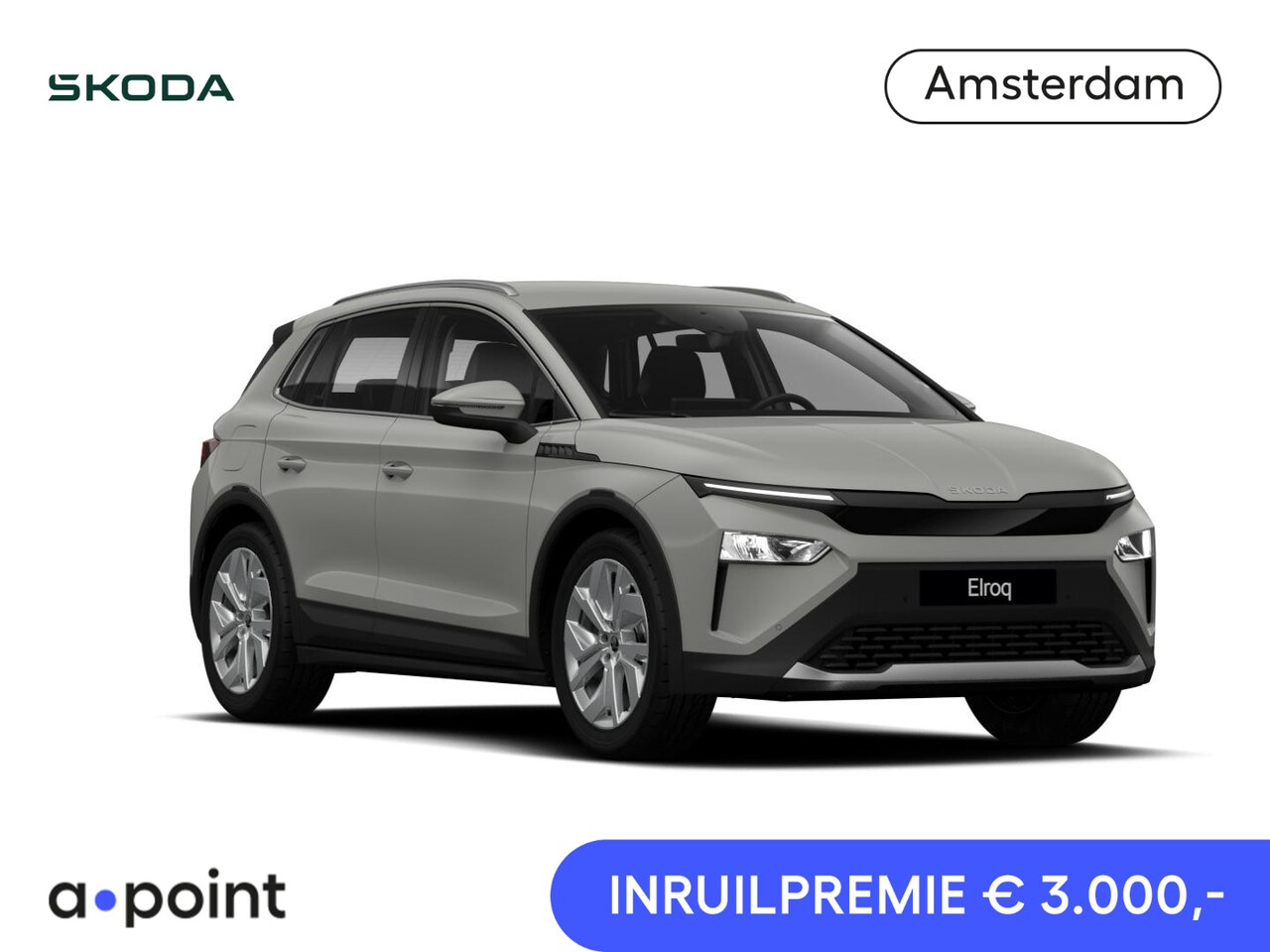 Skoda Elroq - 85 Tour 286pk | 286pk | 576km range | Steel Grey | 20'' VEGA Velgen| Android Infotainment - AutoWereld.nl