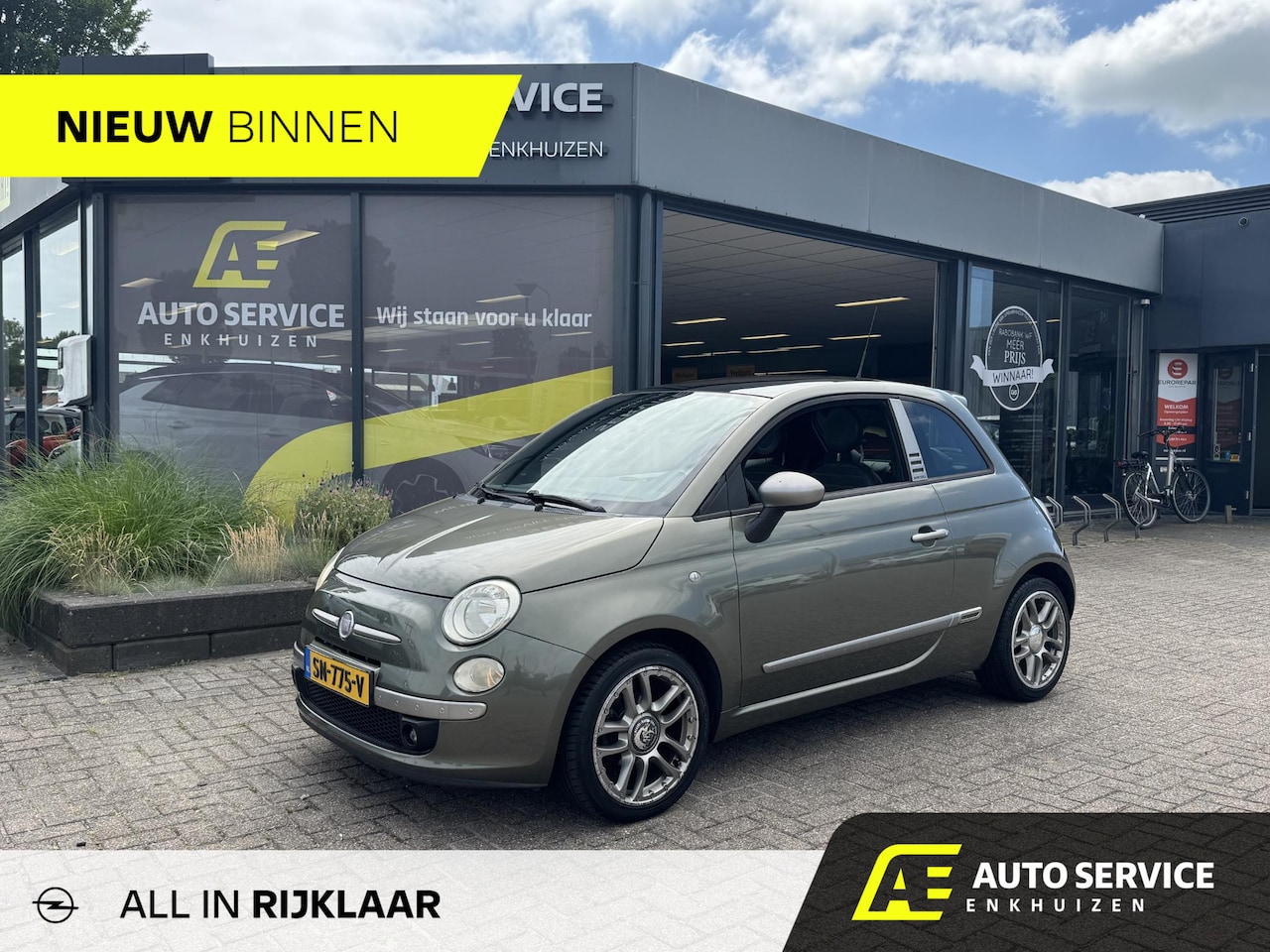 Fiat 500 - 1.2 Diesel Panorama dak Incl. Pano dak | LMV | Airco geleverd met beurt en APK - 3 mnd gar - AutoWereld.nl