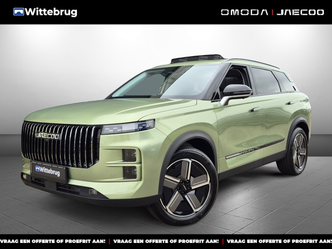 Jaecoo 7 - SHS 1.5 PHEV Exclusive met 1500 KG trekgewicht, 1200 KM RANGE Navigatie, Elektrische achte - AutoWereld.nl