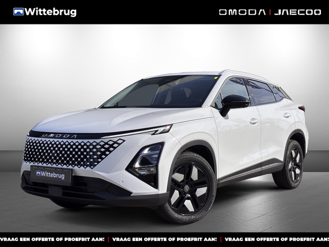 Omoda 5 - 1.6 T-GDi SHS-H Premium Full Hybride met Navigatie, Lederen bekleding en Camera Nu met 300 - AutoWereld.nl