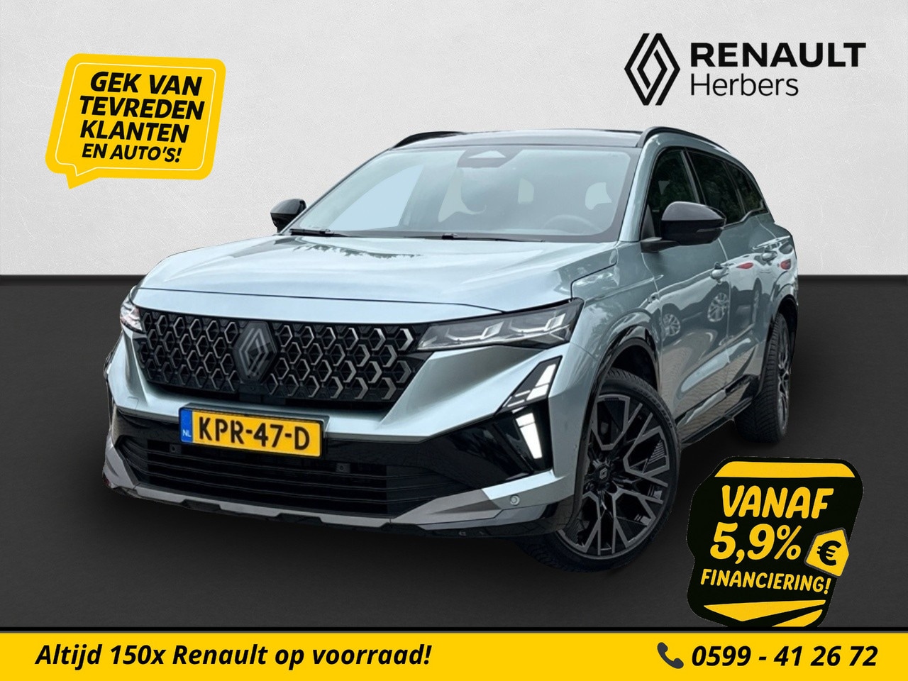Renault Espace - E-Tech full hybrid 200 esprit Alpine 7p. NIEUW MODEL / PANORAMA / ALL SEASON - AutoWereld.nl