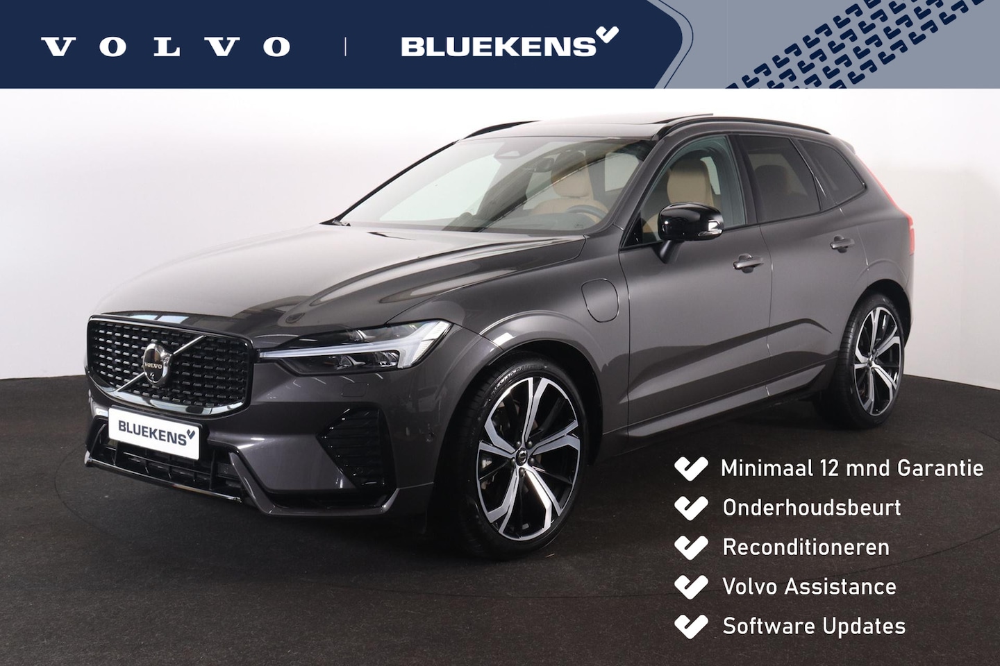 Volvo XC60 - T6 Recharge AWD Ultra Dark - Luchtvering - Panorama/schuifdak - IntelliSafe Assist & Surro - AutoWereld.nl