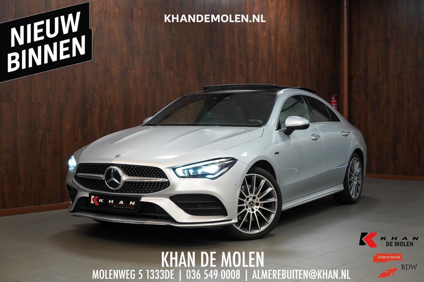 Mercedes-Benz CLA-Klasse - 250 e AMG Line BOMVOL|Pano|Burmester|Memory|Sfeerverlichting|19 inch - AutoWereld.nl