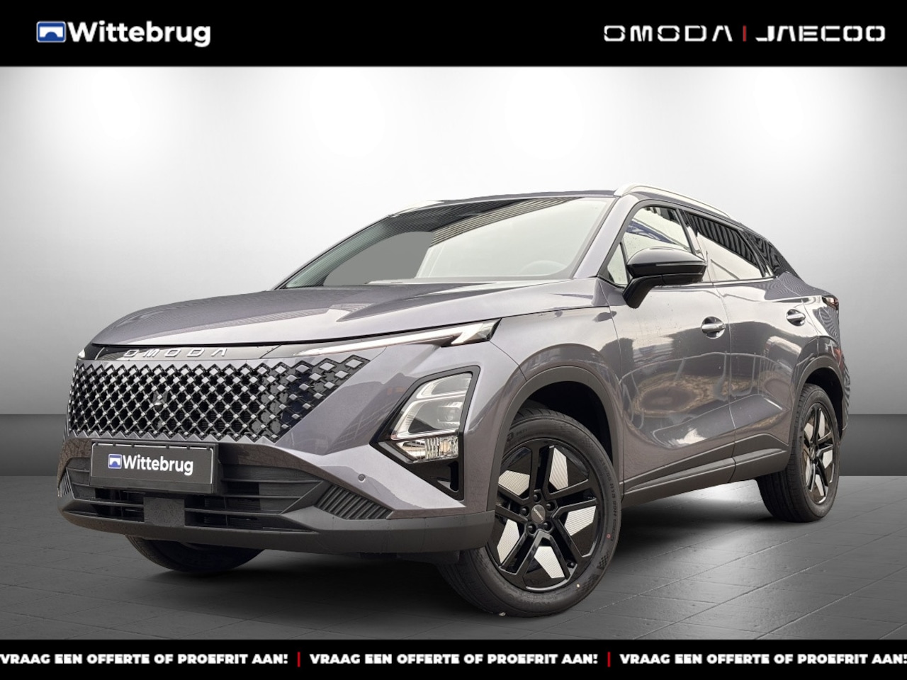 Omoda 5 - 1.6 T-GDi SHS-H Premium Full Hybride met Navigatie, Lederen bekleding en Camera Nu met 300 - AutoWereld.nl