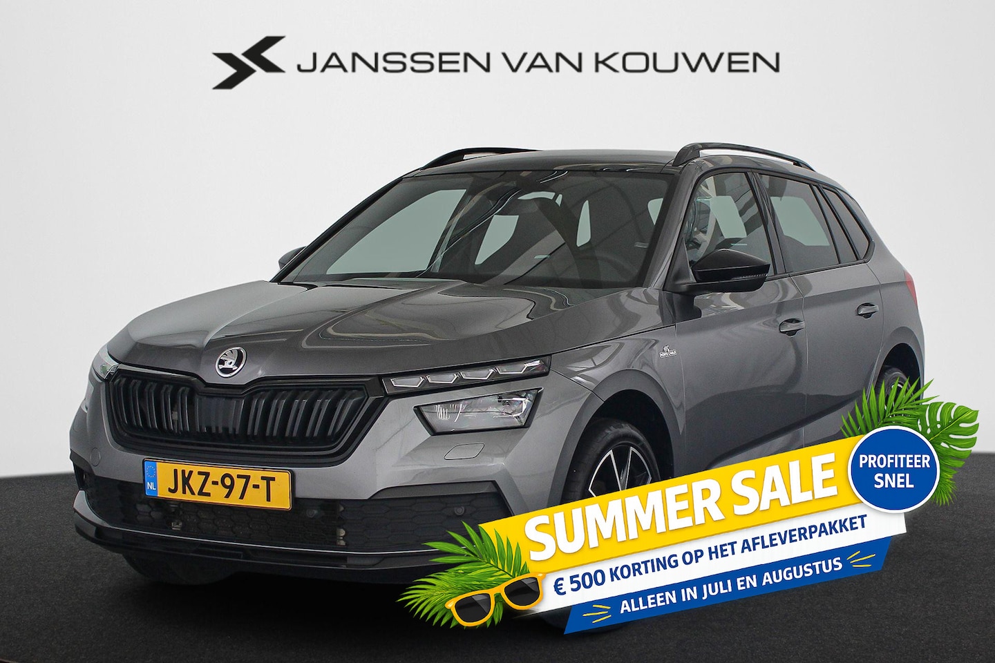 Skoda Kamiq - 1.5 TSI ACT Monte Carlo Automaat Panoramadak Stoelverwarming Camera Virtual - AutoWereld.nl