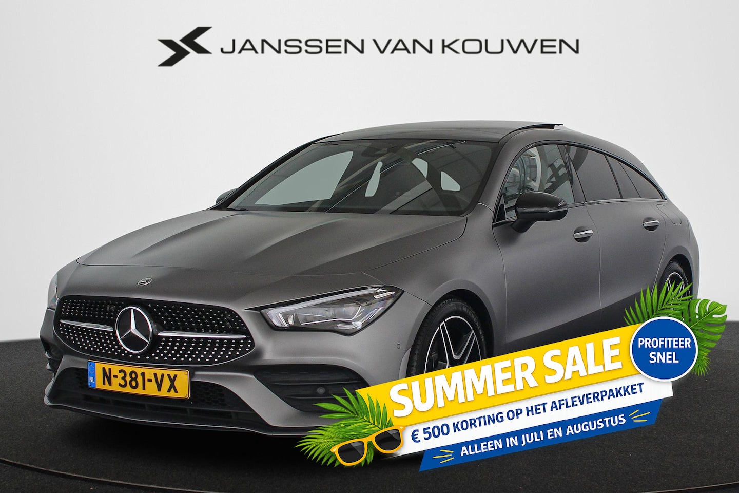 Mercedes-Benz CLA-klasse Shooting Brake - 200 Business Solution AMG Pano Sfeerverlichting Trekhaak Stoelverwarming Widescreen - AutoWereld.nl