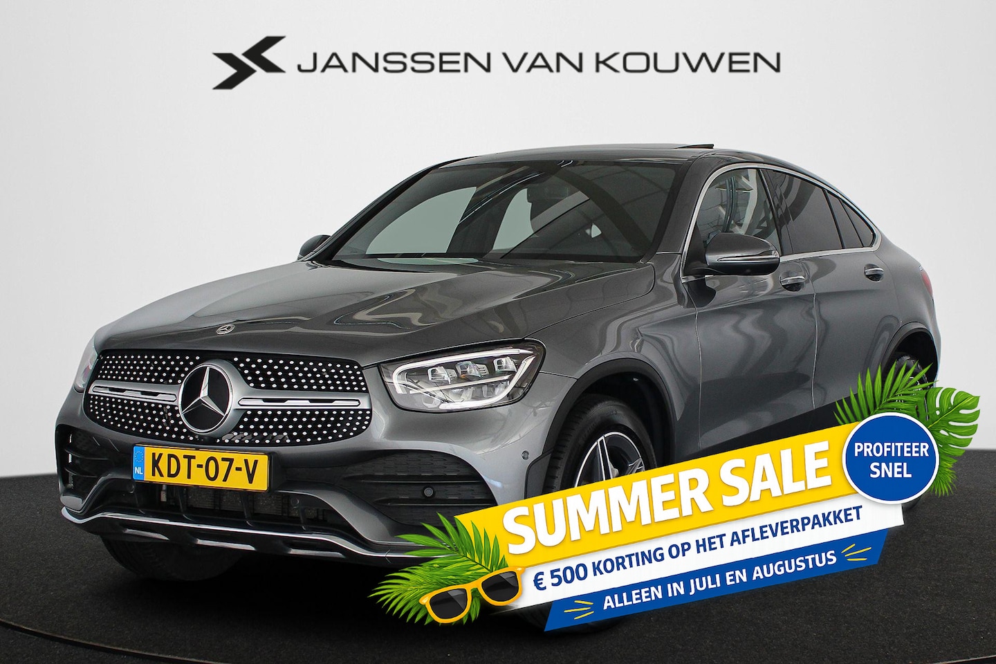 Mercedes-Benz GLC-klasse Coupé - 300e 4MATIC Business Solution AMG Panoramadak Trekhaak 360 Keyless - AutoWereld.nl