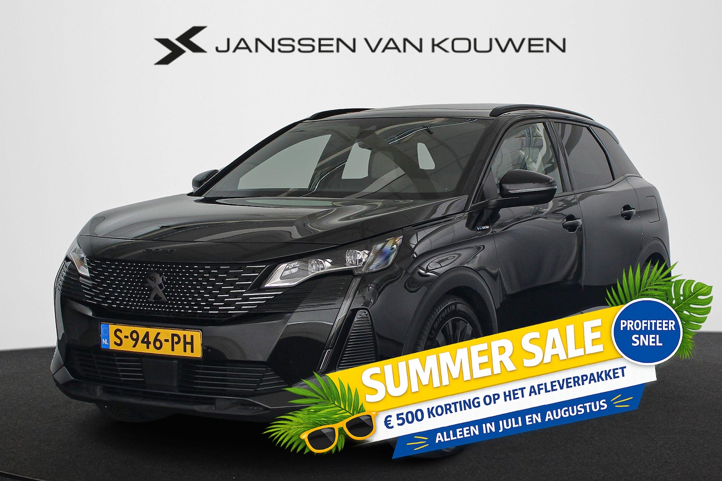 Peugeot 3008 - 1.6 HYbrid 225 GT Panoramadak Alcantara Massage Elektrische Achterklep - AutoWereld.nl