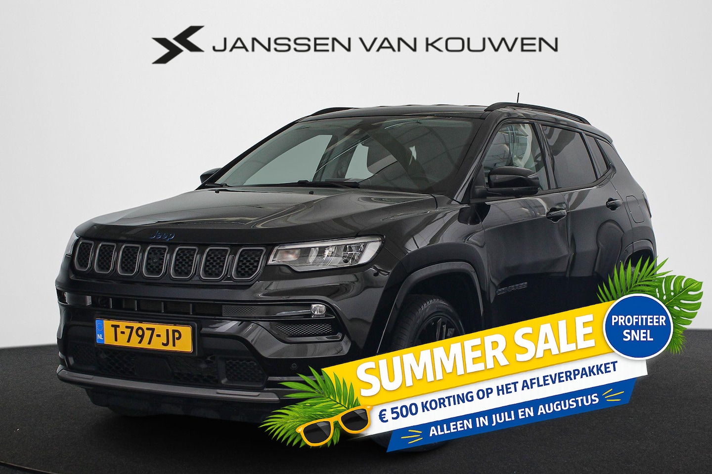 Jeep Compass - 4xe 240 Plug-in Hybrid Electric S Stuur-Stoelverwarming Keyless Alpine 360 Camera - AutoWereld.nl