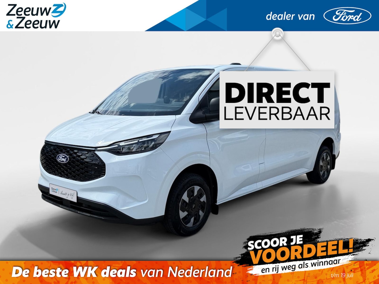 Ford Transit Custom - E-Transit 340 L2H1 Trend 71 kWh | Voorraad voordeel! | Direct leverbaar | 0,99% rente | Ap - AutoWereld.nl