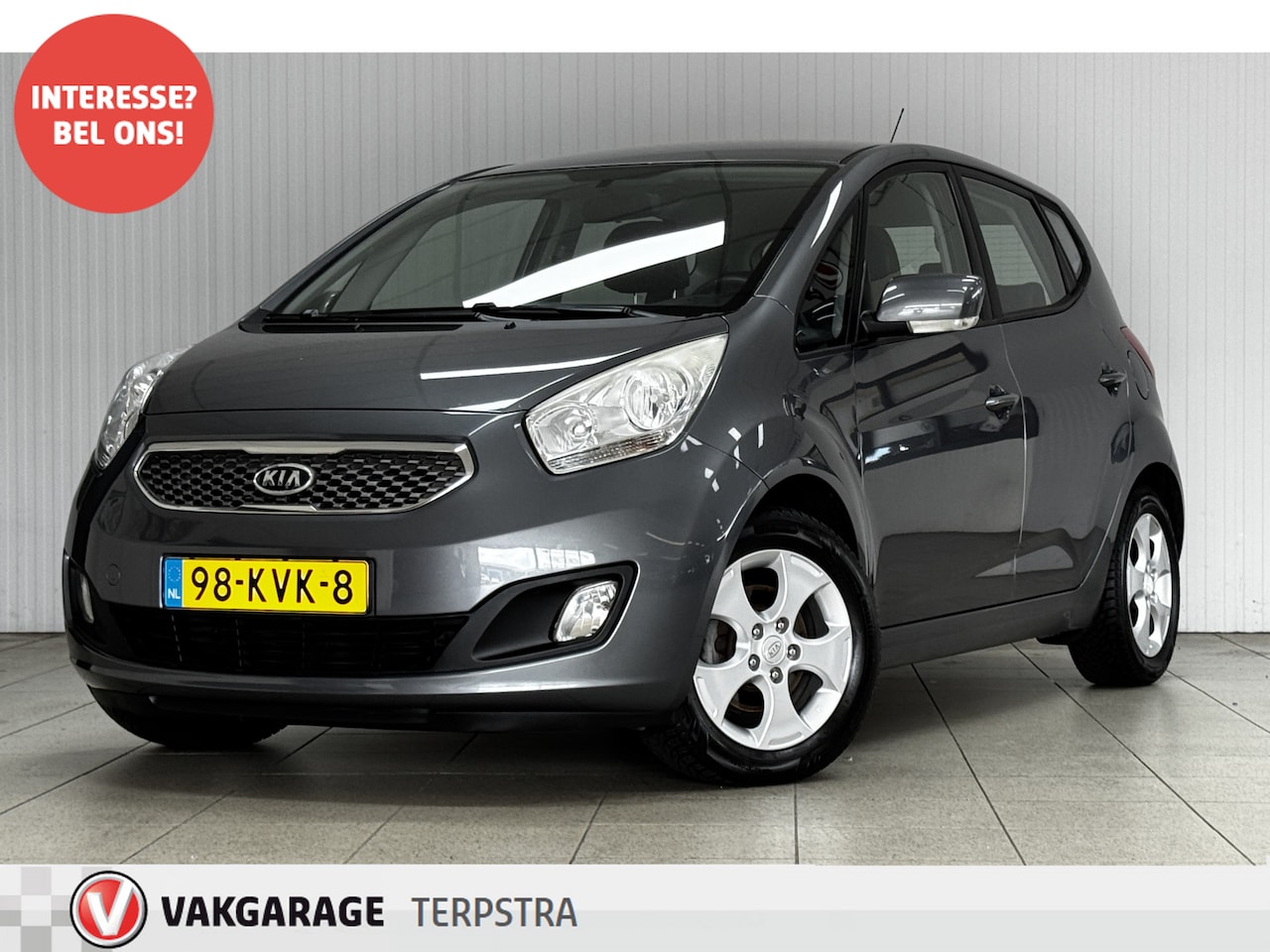 Kia Venga - 1.6 CVVT X-ecutive/ AUTOMAAT!/ Clima/ Cruise/ Multi.LEDER.Stuur/ Elek.Pakket/ Isofix/ C.V. - AutoWereld.nl