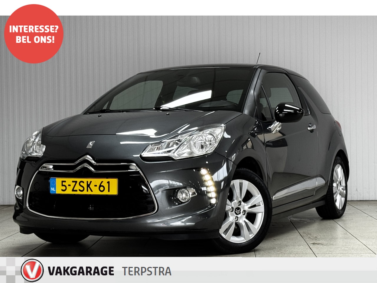 Citroën DS3 - 1.2 PureTech Business/ D-Riem Verv 70.000KM!/ 16''LMV/ LED Dagrijverl./ Clima/ Navi/ Cruis - AutoWereld.nl