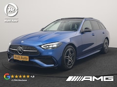 Mercedes-Benz C-klasse Estate - 300 e 4MATIC AMG Line PHEV 313pk Dealer O.H. | Trekhaak Af Fabriek | Panodak | 360 Camera