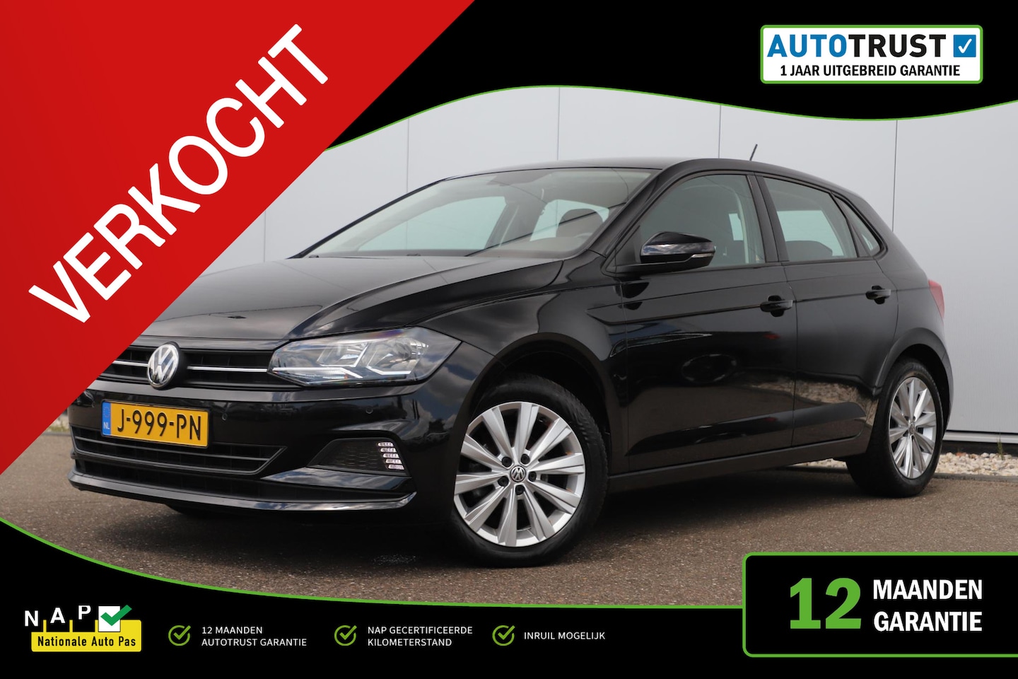 Volkswagen Polo - 1.0 TSI Highline DSG Automaat 16 inch LMV Navigatie Carplay Android Climate Cruise Control - AutoWereld.nl