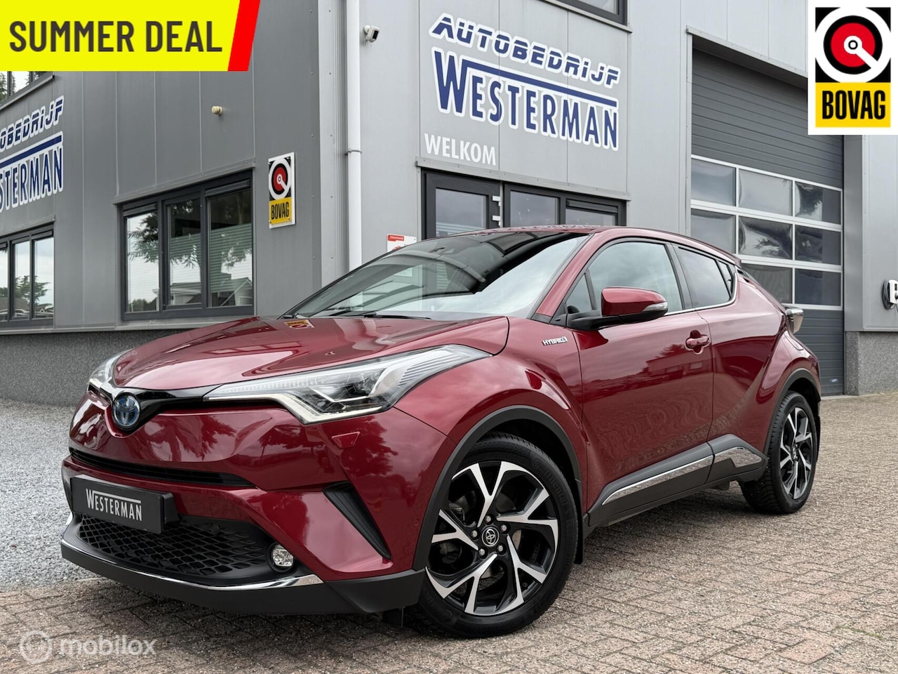 Toyota C-HR - 1.8 Hybrid Dynamic Acc Clima Leer Navi Trekh. 18"Lmv Keyless etc. - AutoWereld.nl